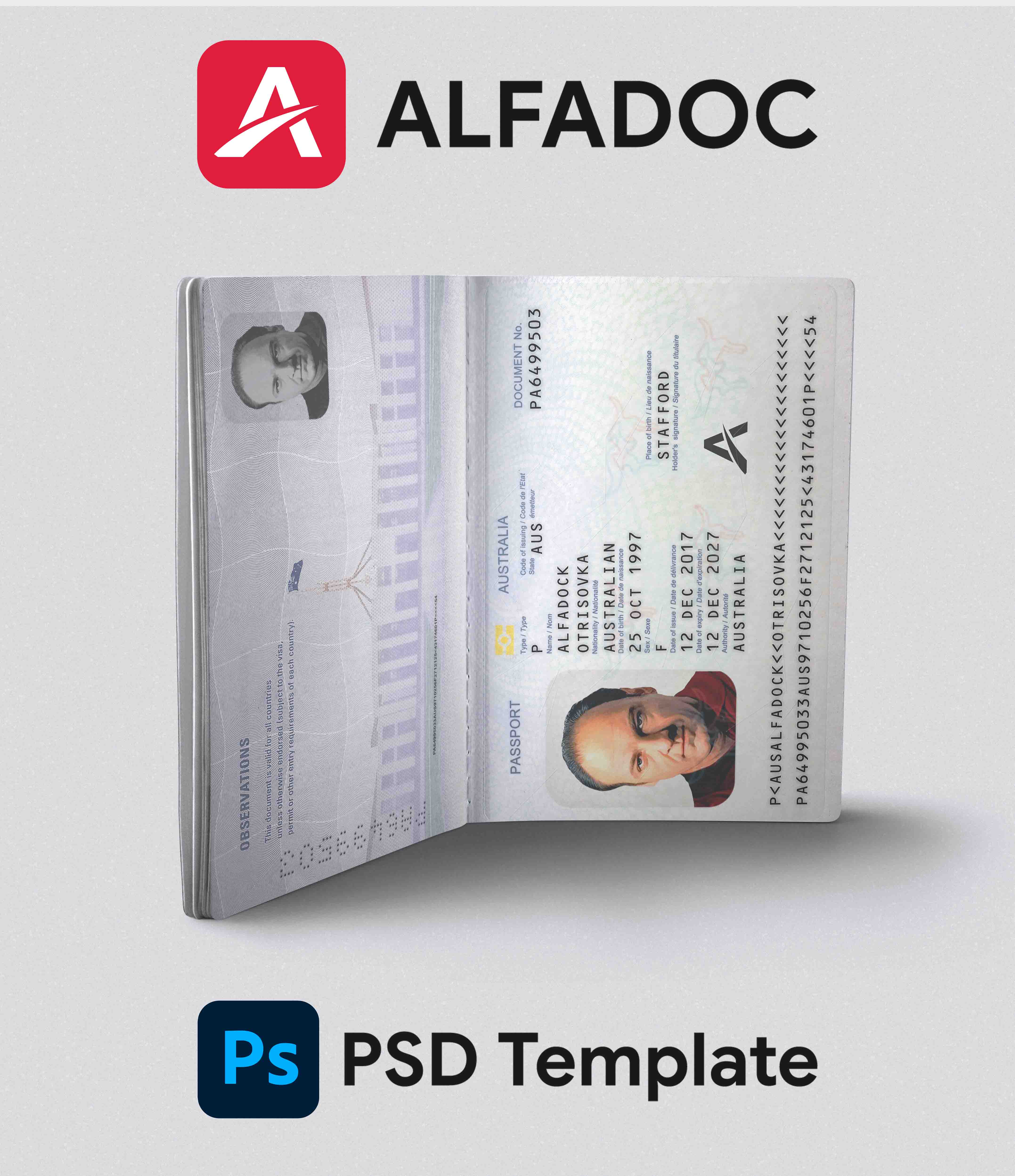 ARM_DL Card Template – Editable PSD Format