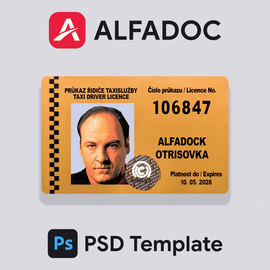 Czech Taxi DL PSD Template