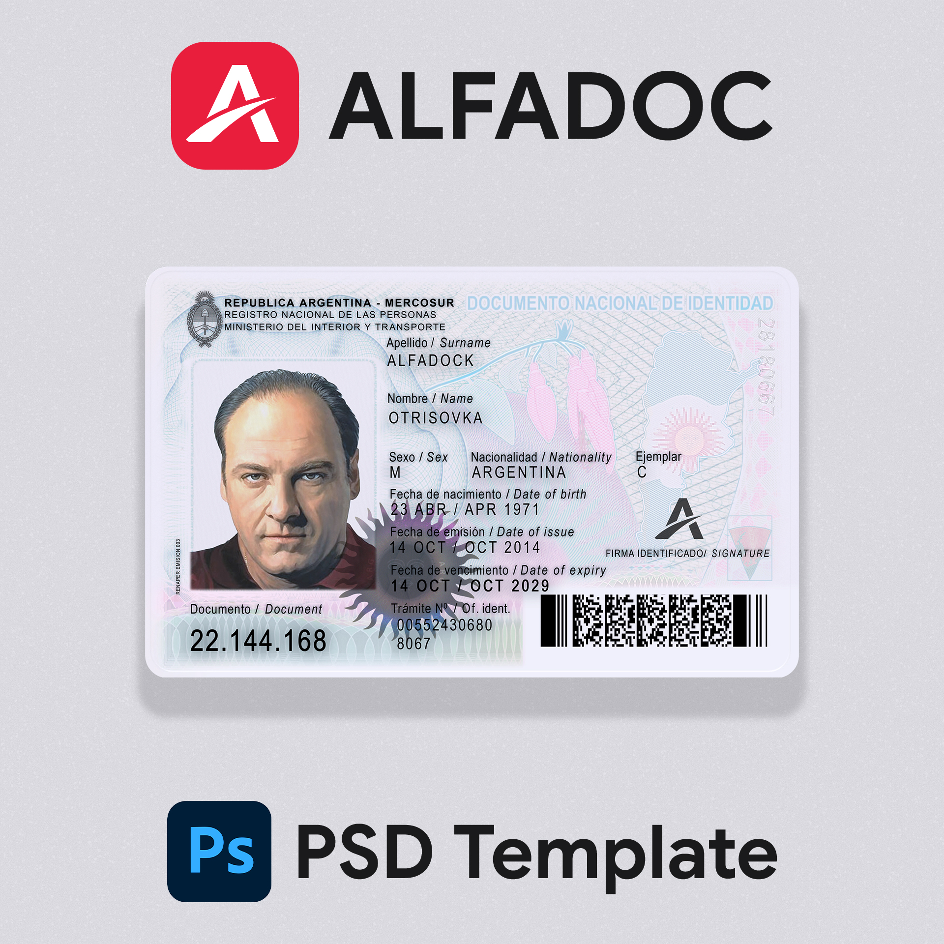 Argentina ID Card