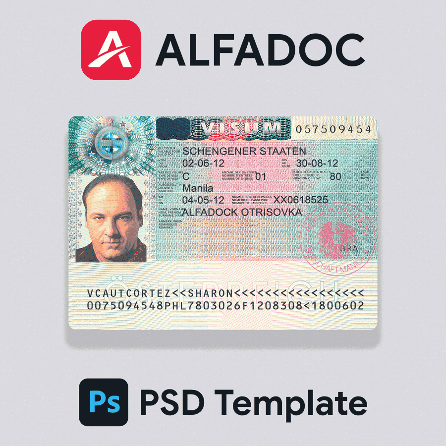 Visa  PSD Template